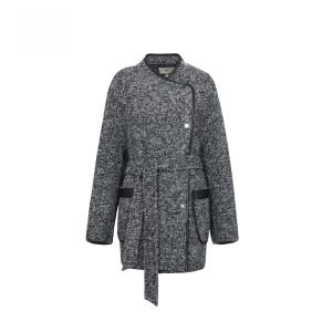 HR | High-End HR Camel Hair Loose Outerwear Womens Retro High-End Feel Patchwork Faux Fur Woolen Coat Winter Long Sleeve Regular Fit