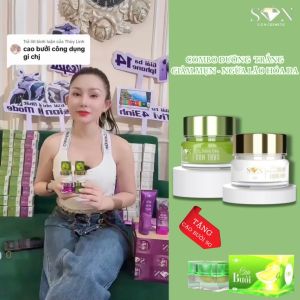 [Tặng Cao Bưởi 5g] Combo Kem Dưỡng Trắng Ngừa Mụn Thâm Chống Lão Hóa Ngày Và Đêm S.O.N Cosmetics (10g) Chính Hãng