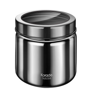 Korade | Stainless Steel 316 Portable Airtight Storage Can for Tea and Grains