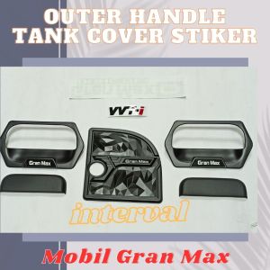 Paket Outer Handle Pintu Tank Cover Stiker Grand Max Hitam Gran Max