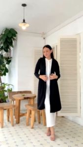 NHM Blazer Tunik Muslimah Lorenzo Bagus Tebal Adem Outer Wanita Panjang Cardigan Formal Santai Jumbo Polos banyak warna Bestseller