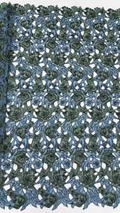 OLEVO | Beaded African Lace Fabric with Sequins High-Quality Lace African Tulle Mesh Embroidery Cloth for Sewing Party Dress Fabric