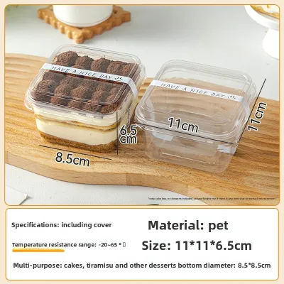 MEIDI | Reusable Transparent Square Food Grade Cake Box