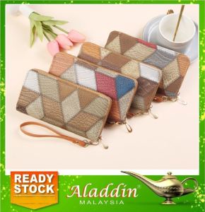 Aladdin Dompet Panjang Syiling Pemegang Kad Wanita ( Colorful Long Purse Lady Womens Multi-slot Clutch Wallet Bag ) 12Y3