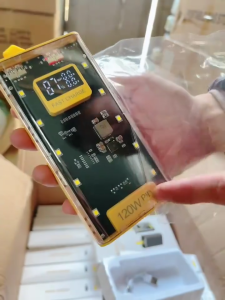 Cục Pin Sạc Dự Phòng 30.000 - 20.000Mah Trong Suốt Sạc Siêu Nhanh 120W 4 đầu Cáp sạc 10 Đèn Led