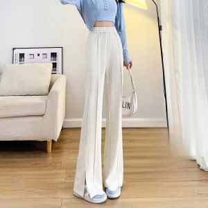 JIANGLU | High Waist Wide Leg Suit Pants For Plus Size Women Casual Thin Design Spring Autumn New Style Female Fashion Drapey Look