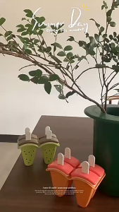 BHQ Ice Cream Mold DIY Fruit Watermelon Shape Popsicle Mold Cute Reusable Yogurt Juice Milk Ice Cube Mold