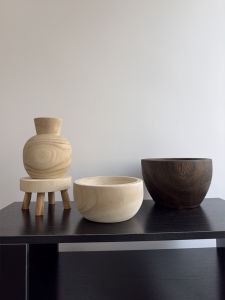 Khay Gỗ Tròn Phong Cách Japandi
