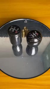 Gear Shift Knob Mobil Tuas Persneling Carbon Fiber Universal untuk Manual Transmisi