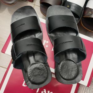 SANDAL KULIT PRIA DR. IAM 4032 HITAM ( PRODUKSI SENDIRI )