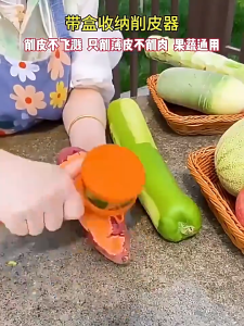 【SG】Multifunctional Peeling Knife with Storage Box Manual Portable Veggie Peelers Kitchen Accessories
