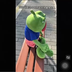 Sad Frog Plush Doll frog toy 45cm Funny Pepe Stuffed Pillow for Children
