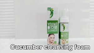 【Fans tone】Cucumber Bright Moisturizing Cleanser Foam Rich Bubble Cleansing Remover Two in One
