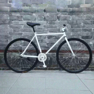 BAQILING | Modified Fixed Gear Bike with Solid Slim Tires Reverse Brake