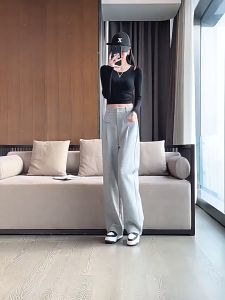 Quần ống rộng suông nữ chất da cá cạp chun kiểu Hàn Quốc -HLS- mã 101