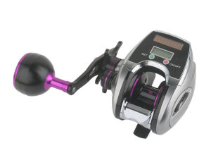 DEUKIO 6+1BB Fishing Reel with LED Digital Display Electronic Baitcasting Line Counter Reel 8.0:1 Casting Reel
