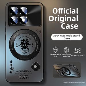 Premium Lightweight Acrylic Shockproof Magnetic Rotating Stand Case for Redmi K90/K90 Pro Max