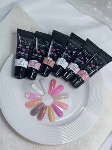 เจลทาเล็บให้ยาวเจ็ดสี 15ml โพลี่เจล ต่อเล็บ กลิตเตอร์เจล Poly Gel กลิตเตอร์ เจลต่อเล็บ