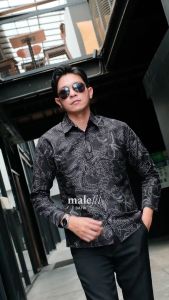 MaleFit Batik - Kemeja Batik Pria Lengan Panjang Slimfit Lapis Furing Motif Kresna