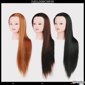 【Professional Mannequin Head Human Hair Barber Practice Hairstyle Hairdresser Doll】