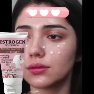 Kem Dưỡng Tâm Trạng Estrogen Dành Cho Nữ 80g - Kem Dưỡng Thể Và Da Mặt Chiết Xuất Nhân Sâm Rau Má Hoa Hồng Chống Lão Hóa Cân Bằng Da