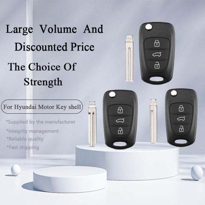 Hyundai Key I20 I30 IX35 I35 Car Remote Folding Key Shell Case Uncut B