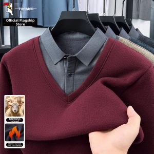 TUCANO | Winter Thickening Two-Piece Style Mens Knit Sweater