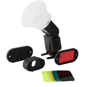 Universal Soft Silicone  Flash Diffuser Dome Bounce Fit Photography Accessories for Godox V860 V850 TT685 TT600 MF12