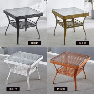โต๊ะกาแฟพลาสติกสำหรับหน้าบ้าน โต๊ะเล็ก พลาสติก เรซิน เรซิน กันกระแทก โต๊ะเล็กสำหรับบ้านกลางแจ้ง โต๊ะกาแฟสำหรับบ้านกลางแจ้ง