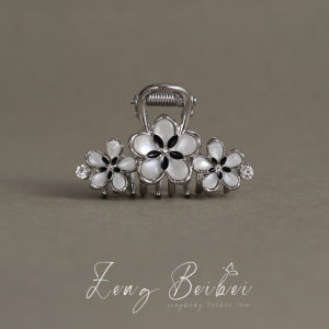 Classy Narcissus Grip Small Size Shark Clip 2024 New Arrival Back Head Updo Hairpin Half Tie Hair Clip Headdress