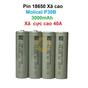 [P49] Pin 18650 Molicel P30B 3000mAh xả cực cao 40A Li-ion Mới ra mắt năm 2026