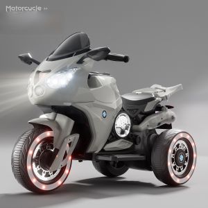 Rechargeable Electric Tricycle Motorcycle Toy for Boys And Girls Baby Push Car Toy with Dual Drive Childrens Vehicle Toy