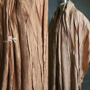 Tree Vertical Pattern Pleated Special Pleated Fabric Glossy Silk Satin Three Zhai Life Clothing Designer Fabric