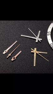 NH35 Watch Hands Needles Polished Rose Gold Silver Gold Green Luminous Pointers for Seiko NH35 NH36 4R 7S Watch Hand Accessories