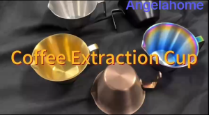 [SG SELLER] 🔥100ml Espresso Measuring Cup With Scale 304 Stainless steel 100ml Coffee Brewing Tool Wide Mouth Espresso