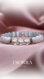 กำไลข้อมือ หินหยกแท้ Marine blush  ตัวกำไลเนื้อหินหยกแท้ 100% เครื่องประดับสุดพรีเมียม เนื้อหินเกรดดีที่สุดในตอนนี้