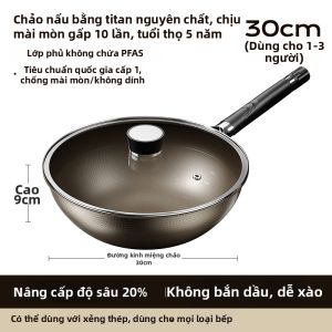Chảo Không Dính Titanium Thép Không Gỉ Làm Từ Đức