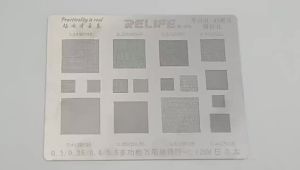 RELIFE Multi Purpose BGA Reballing Stencil 0.3/0.35/0.4/0.5mm Universal CPU Solder Net for Phone Motherboard IC Repair