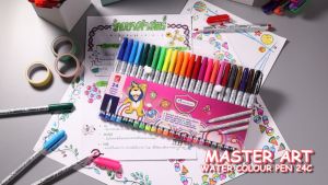 Master Art สีเมจิก ปากกาเมจิก 24 สี จำนวน 1 ชุด