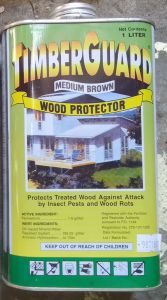 TIMBER GUARD WOOD PROTECTOR MEDIUM BROWN | CLEAR - 1 LITER PREVENT TERMITES ANTI-TERMINTE PANLASON SA ANAY