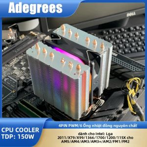 Quạt Làm Mát CPU RGB X99 Với 6 Ống Dẫn Nhiệt Dành Cho Intel LGA 1700/1200/115x Series & Tương Thích Với AMD AM5/AM4/AM3