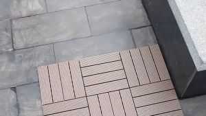 Plastic Wood Floor Decking Interlocking Deck Floor Tiles Outdoor Garden Balcony Lantai Kayu Papan Mozek Kayu Lantai