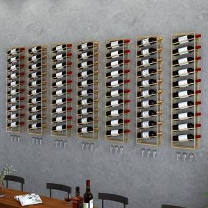 Modern Wall-Mounted Wine Display Rack