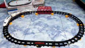 เล่นรถไฟ Speed Train 39 ชิ้น เล่นรถไฟวิ่งราง 2 ทาง - รถไฟฟ้าของเล่นเด็ก และ รถไฟใส่ถ่าน รับวิ่งรางและวิ่งบนราง