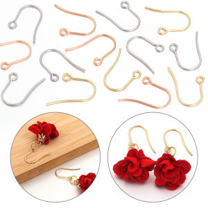 50/100pcs Stainless Steel DIY Earrings Hooks Clasp Findings Handmade Jewelry Making Accessories Earwire Accessories Steel Gold