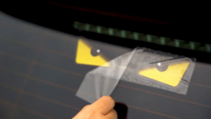 Demon Eyes Stickers Waterproof for Motorcycle Agras Drone Headlight Decals