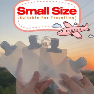 Refillable Travel Accessories for Shampoo Conditioner Lotion Soap Liquids FLIP CAP Reuseable Pouch Bekas Lotion Travel