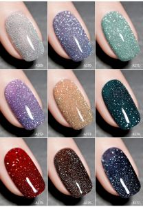 ✨สีเล็บเจลแฟลช สีกลิตเตอร์ สีทาเจล✨ต้องอบ สีกลิตเตอร์เบาบาง สีดิสโก้ 9 Colors⚡️ Frash Diamond Nail Polish สีทาเล็บเจลแท้สวยๆ อุปกรณ์ทำเล็บ สีทาเล็บติดทน สีเล็บเจล สีเล็บเจล แฟลช - Lazada