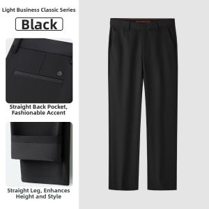 HLA | Light Business Classic Cool Feeling Straight Nine-tenths Trousers