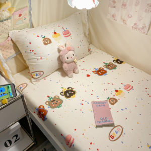Pure Cotton Dormitory Bedding Cover 90x190 Single Student Bed Sheet Thin Mattress Cover Quilt Cover Skin-friendly Dormitory Supplies